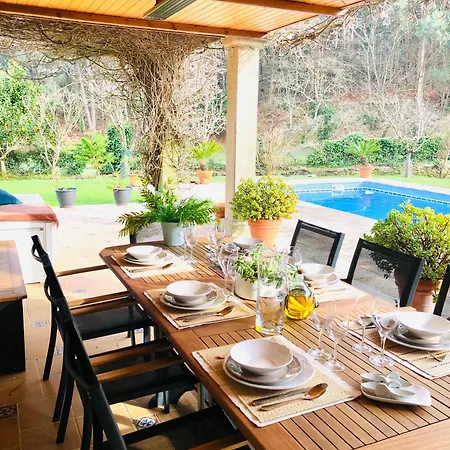 ヴィラ Casa Da Lomba Piscina Y Vistas Al Mar En