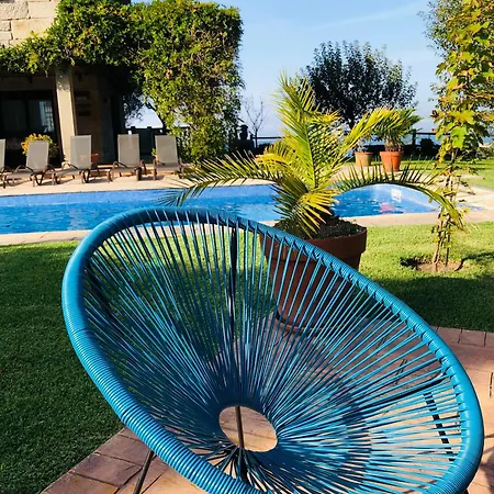 Casa Da Lomba Piscina Y Vistas Al Mar En 빌라 바이오나