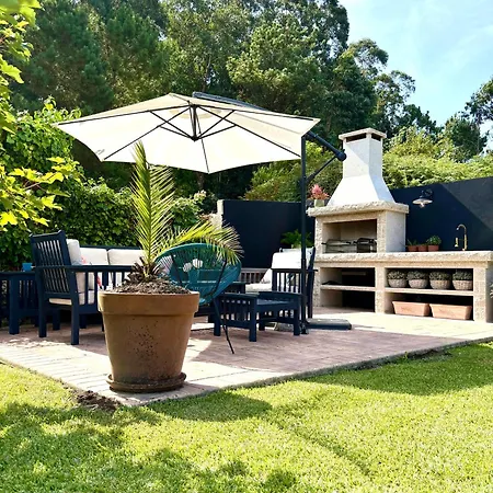 Villa Casa Da Lomba Piscina Y Vistas Al Mar En Baiona