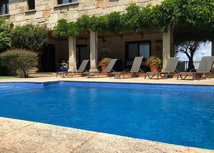 Casa Da Lomba Piscina Y Vistas Al Mar En Baiona
