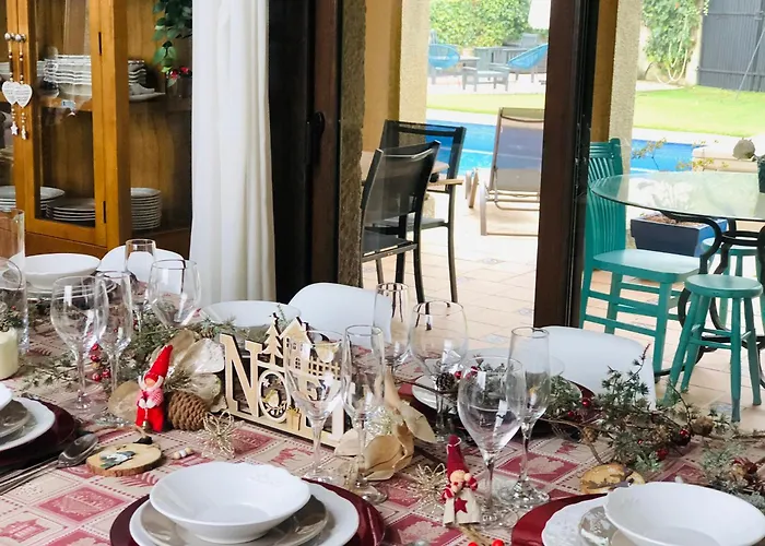 Casa Da Lomba Piscina Y Vistas Al Mar En * Baiona