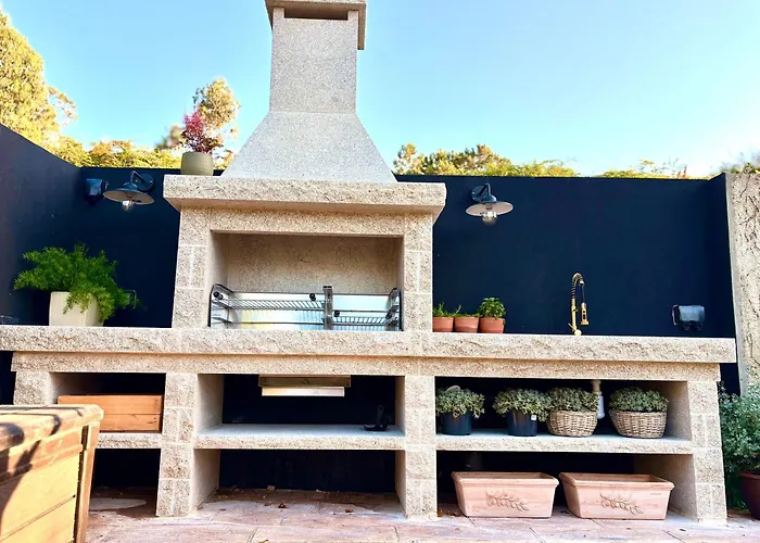 Casa Da Lomba Piscina Y Vistas Al Mar En * Baiona